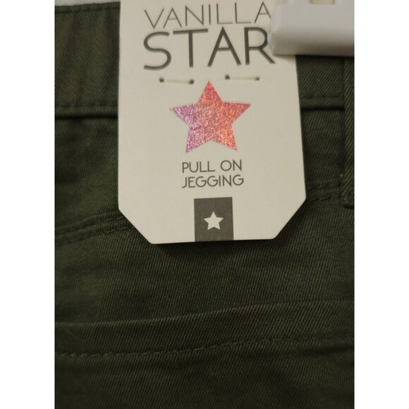 Vanilla Star Womens Teen Medium Army Green Pullon Mid Rise Jegging Pants 28.5x28 - Picture 10 of 11